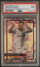 Marketplace image: 2023 Lorenzo Insigne Topps Chrome MLS Superfractor Toronto FC Card 1/1 PSA 9
