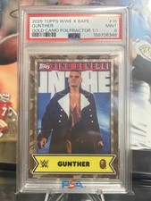 Marketplace image: 2025 Topps WWE X Bape - 1/1 Superfractor Gunther #15
