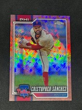 Marketplace image: 2026 Topps Chrome Christopher Sanchez Rose Gold Logofractor 1/1 SSP Superfractor