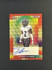 Marketplace image: 2024 Leaf Vivid Jalewis Solomon Auto Red Superfractor 1/1 #BA-JS2