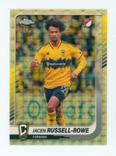 Marketplace image: 2025 Jacen Russell-Rowe Topps Chrome MLS Superfractor Columbus Crew Card 1/1