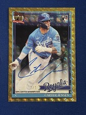 Marketplace image: 2026 Topps Update - Carter Jensen RC - Superfractor 1/1 On Card Auto -KC Royals