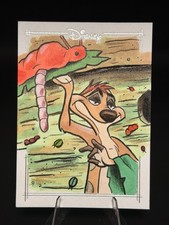 Marketplace image: 🔥 2025 Topps Chrome Disney Timon 1/1 Sketch Ryan Finley Artist Signed Lion King