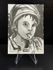 Marketplace image: 2026 Topps Chrome Star Wars LAST JEDI Sketch Card Dan Gorman 1/1 Temiri Blagg