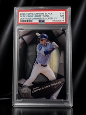 Marketplace image: 2026 Topps Chrome Black Pete Crow Armstrong Depth Of Darkness Super Fractor 1/1
