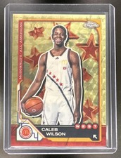 Current marketplace image for 2025 Topps Chrome McDonald's All American #10 Caleb Wilson Superfractor 1/1