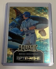 Marketplace image: 2025 Leaf Optichrome Roch Cholowsky Superfractor Aquatic 1/1