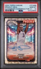 Marketplace image: 2024 Topps Chrome Bradley Beal Auto Gold Superfractor 1/1 PSA 10 Gem Mint 💎