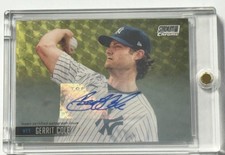 Marketplace image: 2021 Topps Stadium Club Chrome Gerrit Cole Autographed Superfractor 1/1