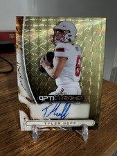 Marketplace image: 2026 Leaf Optichrome Football Tyler Huff Prospect RC Auto #1/1 SuperFractor