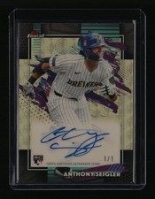 Marketplace image: 2026 Topps Finest Rookie Autograph Anthony Seigler Superfractor 1/1 Brewers Auto