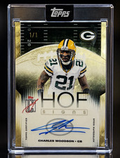 Marketplace image: 2025 Topps Signature Class HOF Signs Charles Woodson Superfractor 1/1 autograph
