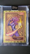 Marketplace image: 2026 SDCC Topps Mint Marvel #32 Dazzler 1/1 Encased Foil Superfractor