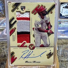 Marketplace image: SUPERFRACTOR 1/1 Rookie Patch (5 color!!!) Auto Rece Hinds 2025 Topps Pristine