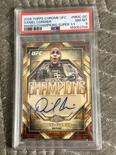 Marketplace image: 2026 UFC Topps Chrome Daniel Cormier Marks of Champions 1/1 SUPERFRACTOR PSA 8