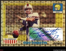 Marketplace image: 2005 Topps All-American Superfractor Autograph Gino Torretta 1/1 AUTO