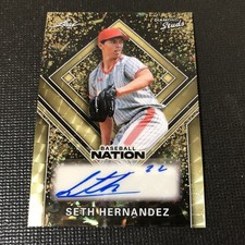 Marketplace image: SETH HERNANDEZ RC 2026 Leaf Baseball Nation Rookie Superfractor AUTO 1/1