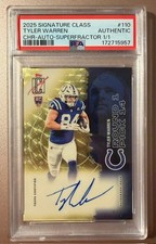 Marketplace image: 2025 Topps Signature Class - Rookies Tyler Warren #110 Chrome Superfractor 1/1