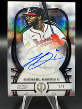 Marketplace image: Topps 2026 Tribute Michael Harris II Tribute Autographs Superfractor 1/1 Auto GM
