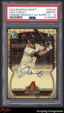 Marketplace image: 2023 Bowman Chrome Draft Superfractor Jack Hurley 1st Rookie AUTO 1/1 PSA 10