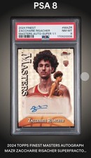 Marketplace image: 2024-25 Topps Finest-Masters Auto Zaccharie Risacher, MA-ZR SuperFractor /1 (RC)