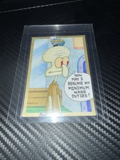 Marketplace image: 2025 Topps Chrome 1/1 Sketch Auto Spongebob Squarepants Card. Exclusive Squid.