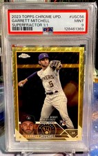 Marketplace image: 2023 Topps Chrome Update Garrett Mitchell Superfractor  1/1 Milwaukee Brewers