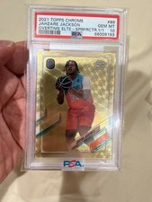 Marketplace image: 2021 Topps Chrome OTE Jahzare Jackson #89 SuperFractor 1/1 PSA 10 GEM MINT