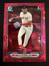 Marketplace image: 2026 Bowman Chrome Sapphire Dawvris Brito - Padparadscha Refractor 1/1 #CSPA-DB