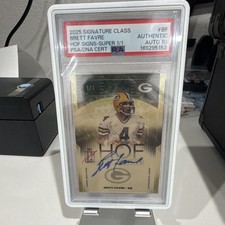 Marketplace image: Topps 2025 Signature Class Brett Favre HOF Signs SuperFractor 1/1 Auto #BF