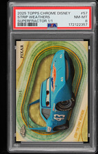 Current marketplace image for 2025 Topps Chrome Disney #57 Strip The King Weathers Superfractor 1/1