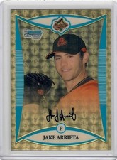 Current marketplace image for 2008 Bowman Chrome #BCP164 Jake Arrieta Superfractor 1/1