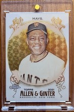 Marketplace image: WILLIE MAYS 2021 Topps Allen & Ginter SuperFractor 1/1 SSP GIANTS
