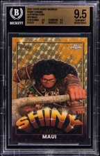Marketplace image: 2025 Topps Chrome Disney Wonder Shiny Chrome SuperFractor Maui 1/1 The Rock