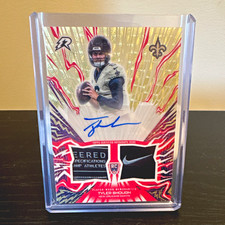 Marketplace image: Topps 2025 Resurgence Tyler Shough AU-TS Superfractor 1/1 RC Auto Relic Saints