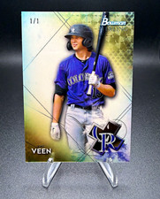 Marketplace image: Topps 2021 Bowman Sterling Super Fractor 1/1 Zac Veen Colorado Rockies BSP-44