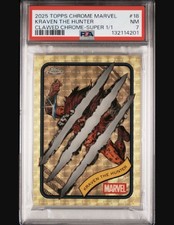 Marketplace image: 2025 Topps Chrome Marvel Kraven Hunter Clawed Superfractor 1/1 PSA