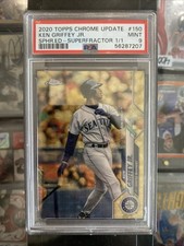 Marketplace image: 2020 Topps Chrome Update Sapphire Ken Griffey Jr Superfractor 1/1 PSA 9 Mariners