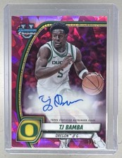 Marketplace image: TJ Bamba 2024 Bowman University Chrome Sapphire #74 Padprasascha Auto 1/1