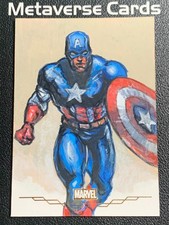Marketplace image: 2026 Topps Chrome Marvel Captain America Sketch By Artist Auto 1/1