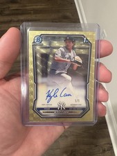 Marketplace image: 2026 Bowman Chrome Kyle Carr 1st Bowman Auto 1/1 Superfractor Yankees CPA-KCA
