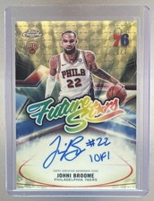 Marketplace image: Johni Broome 2025 Topps Chrome Update SuperFractor Future Stars RC Auto 1/1
