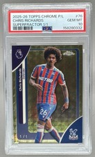 Marketplace image: Chris Richards 2026 Topps Chrome Premier League Superfractor 1/1 PSA 10 USA