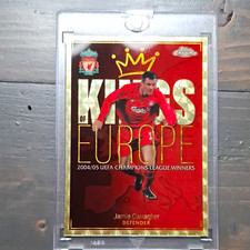 Marketplace image: Topps Chrome 2023-24 Liverpool Kings of Europe Superfractor 1/1 Jammie Carragher