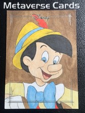 Marketplace image: 2026 Topps Chrome Disney Pinocchio Sketch By Artist Auto 1/1