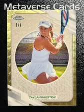 Current marketplace image for 2026 Topps Chrome #192 Tennis Taylah Preston Base Superfractor 1/1