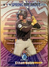 Marketplace image: 2026 Bowman Chrome Ethan Salas Spring Breakout SB-12 SUPERFRACTOR 1/1 Padres