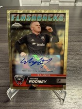 Marketplace image: 2023 Topps Chrome Flashbacks MLS Wayne Rooney 1/1 Auto Superfractor Autograph