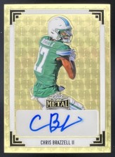 Marketplace image: 2024 Leaf Metal Superfractor Gold Autograph #91A-CB1 Chris Brazzell II Auto 1/1