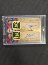 Marketplace image: 2025 Topps Merlin Match Ball Lamine Yamal Lewandowski Dual Superfractor 1/1